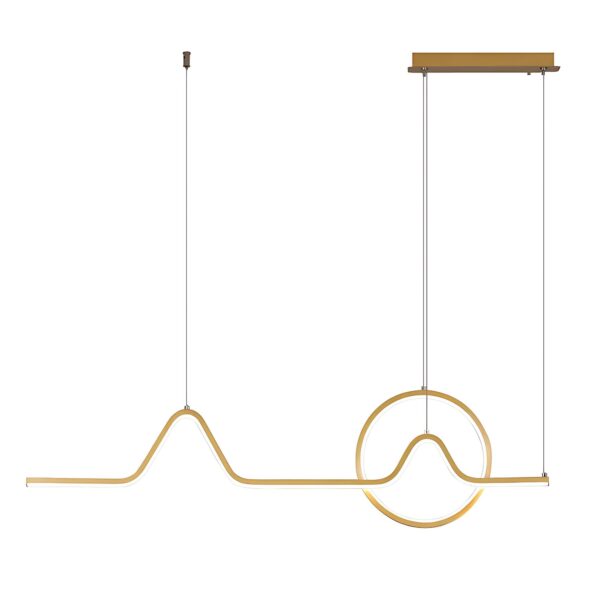 LAMPA WISZĄCA LED LHJ022-CP 120 cm ZŁOTA