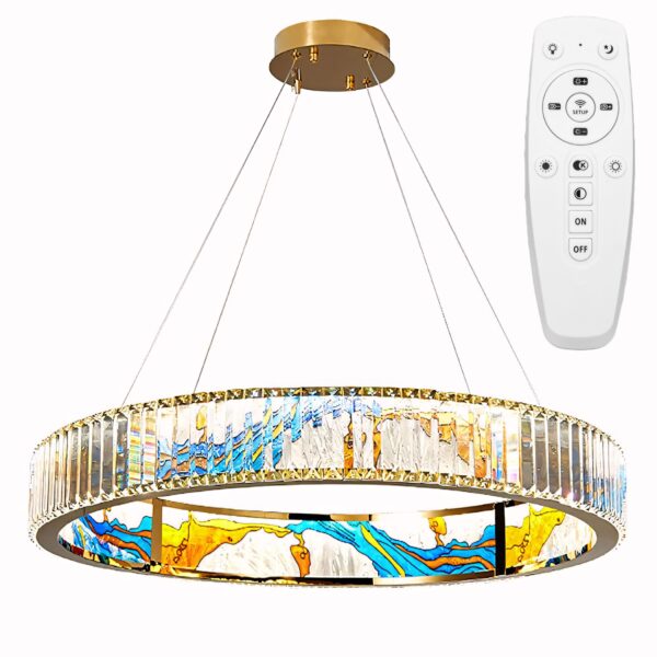 LAMPA SUFITOWA WISZĄCA LED APP1748-CP 60CM