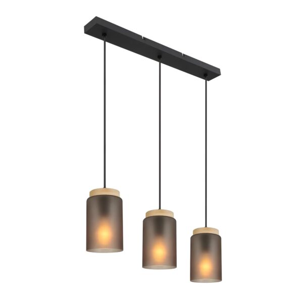 LAMPA SUFITOWA WISZĄCA APP1812-3CP Frosted Grey