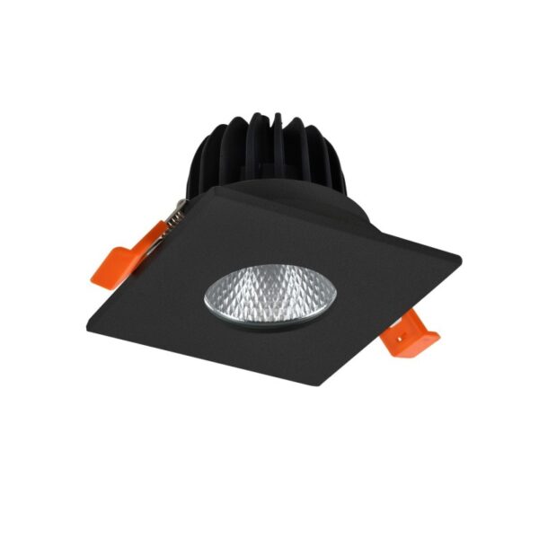 Oprawa wpuszczana CLEAN S AZ5989, czarna, LED 7 W, CCT, IP44 – AZzardo