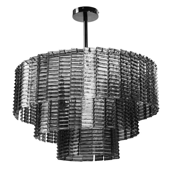 LAMPA SUFITOWA WISZĄCA APP1678-8CP SZARA