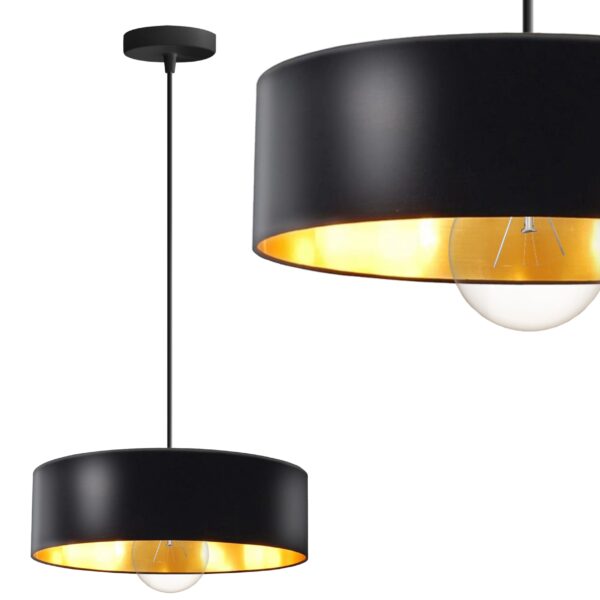 Lampa Wisząca APP1333-1CP BLACK GOLD