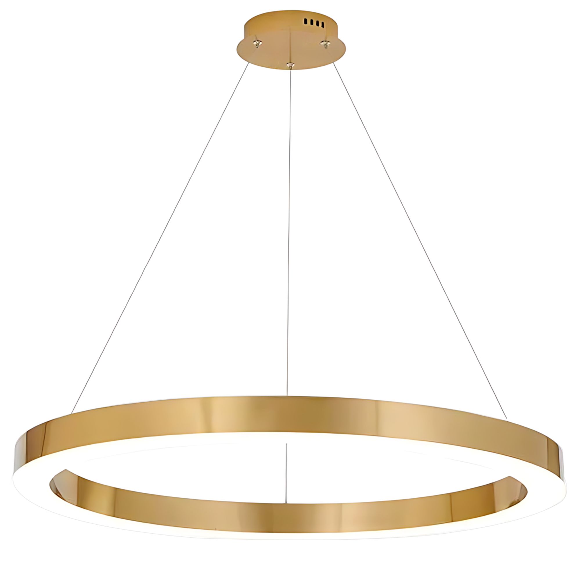 LAMPA WISZĄCA LED LHJ051-CP1 C ZŁOTA SZCZOTKOWANA