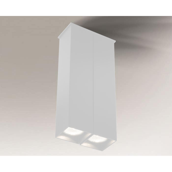 Lampa sufitowa nowoczesna Antigo TODA – biała, 2 × GU10 – 7005