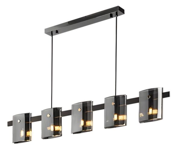 LAMPA WISZĄCA 5-punktowa APP1706-5CP GREY G9