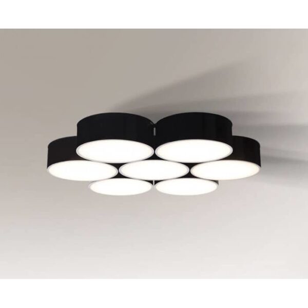 Lampa sufitowa nowoczesna Antigo ZAMA – czarna, LED, 3000 K – 7047