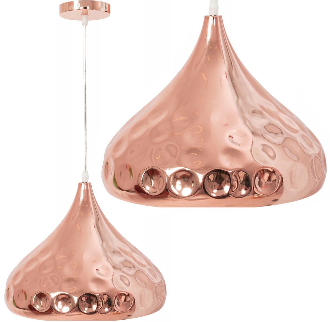 Lampa sufitowa lustrzana APP270-1CP Różowe Złoto