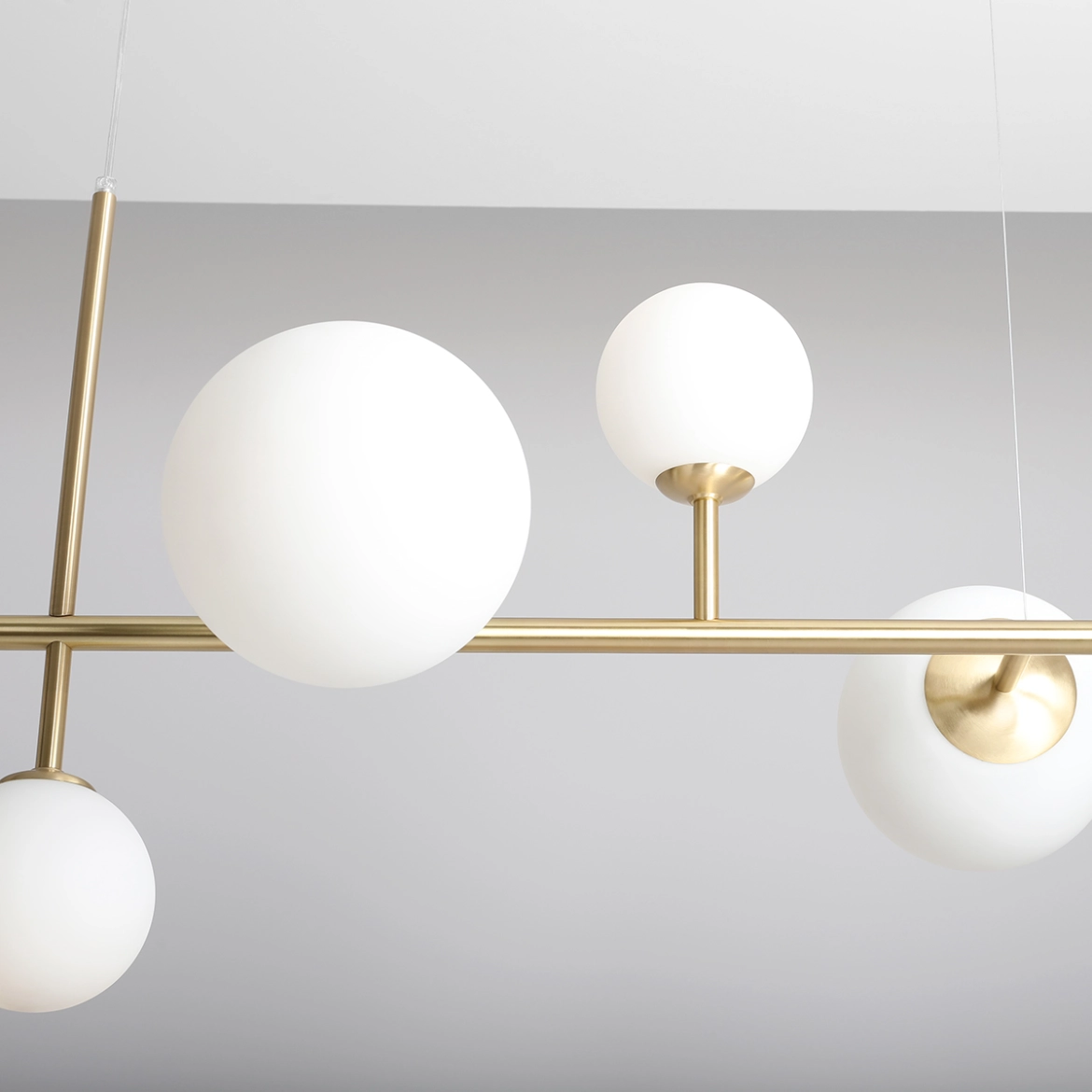 Lampa wisząca nowoczesna Aldex DIONE 6 1092K40 mosiężna 4×E14 + 2×E27 - obrazek 5
