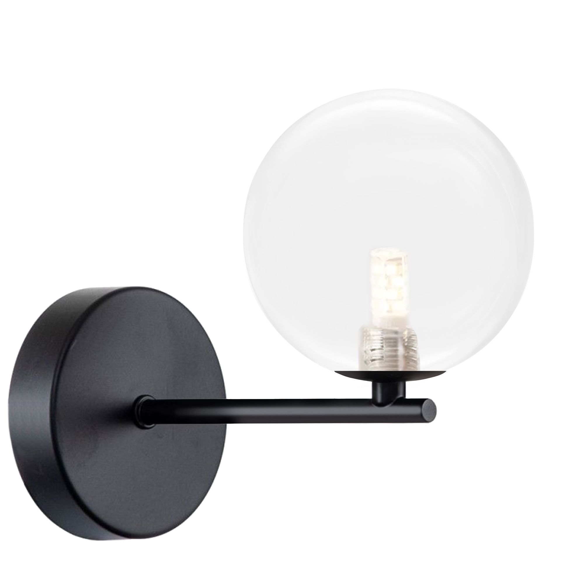LAMPA ŚCIENNA KINKIET APP1160-1W Czarny