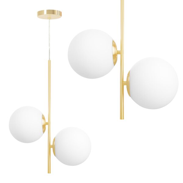 LAMPA SUFITOWA WISZĄCA Gold G118-2CP