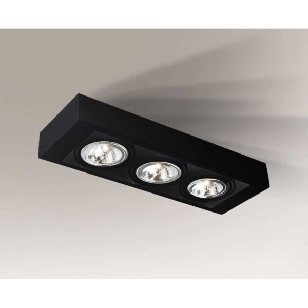 Lampa sufitowa nowoczesna Antigo KOGA – czarna – 7128