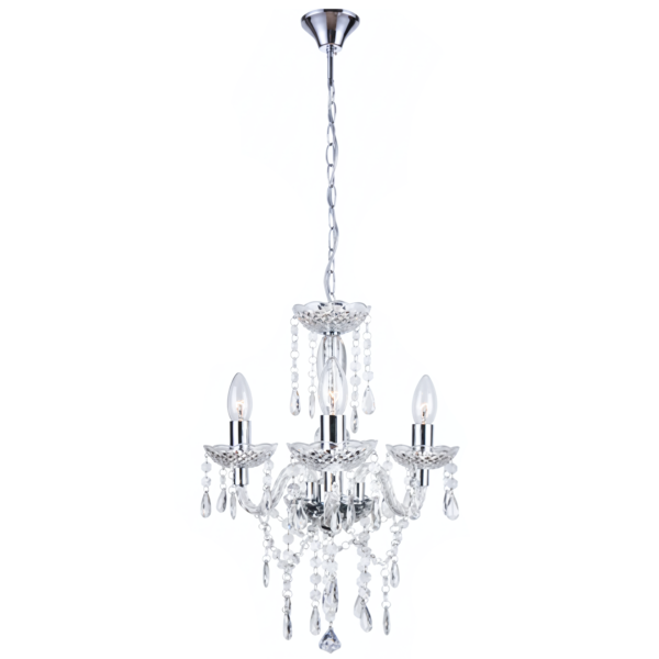 LAMPA SUFITOWA WISZĄCA EBT006-3CP TRANSPARENT