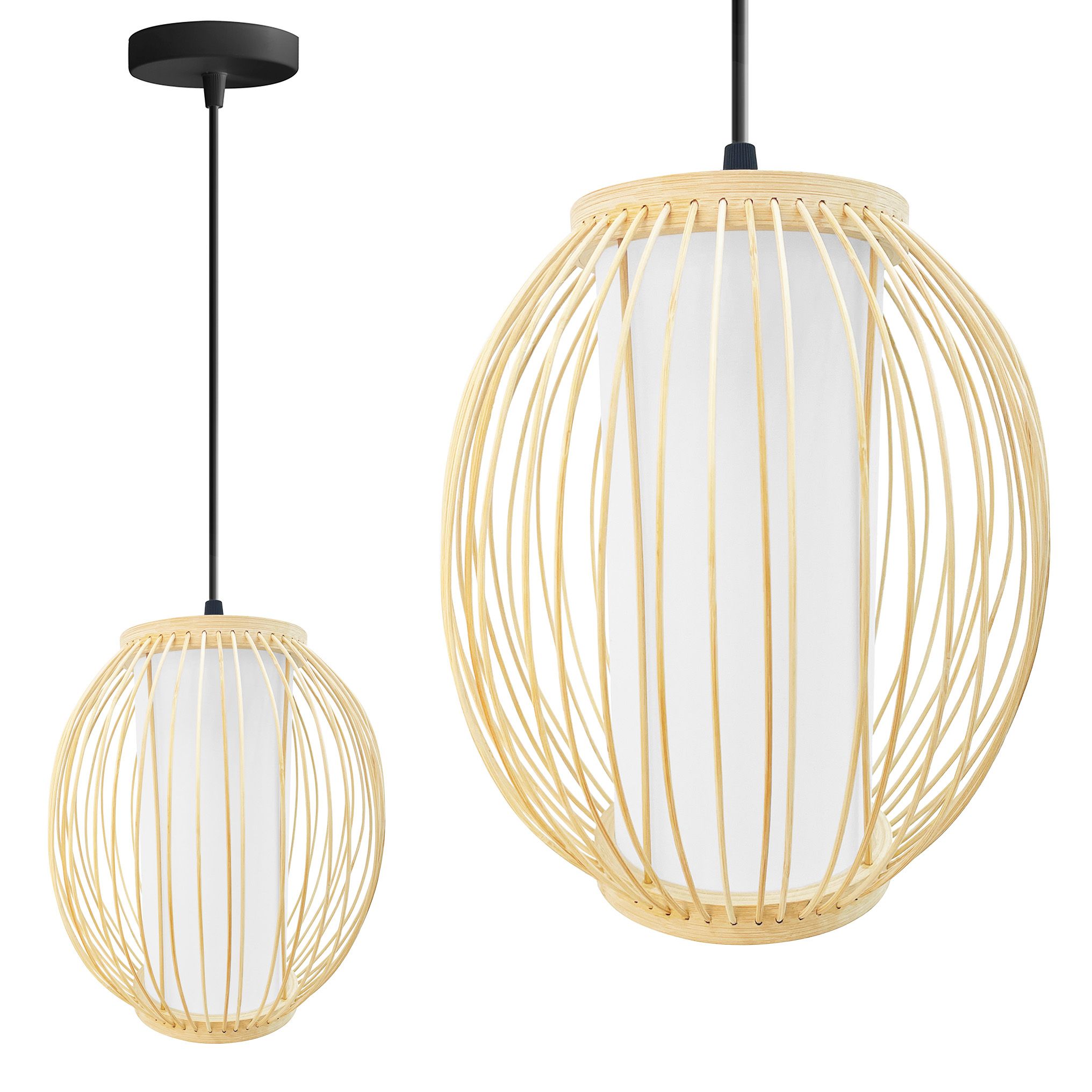 LAMPA WISZĄCA BAMBUSOWA APP1634-1CP
