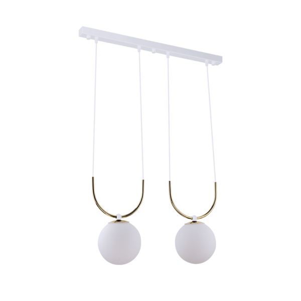 Lampa wisząca nowoczesna Antigo BALOS – biała, 1 × E14 – 8167