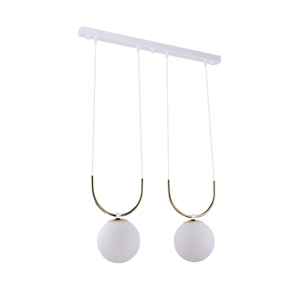 Lampa wisząca nowoczesna Antigo BALOS – biała, 1 × E14 – 8167
