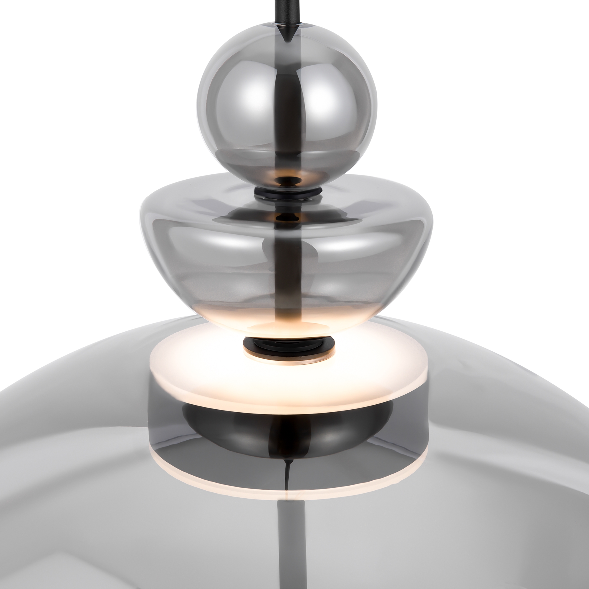 Lampa wisząca nowoczesna BANGKOK MOD185PL-L6B3K6, czarno-dymiona, LED 12 W 3000 K – Maytoni - obrazek 3