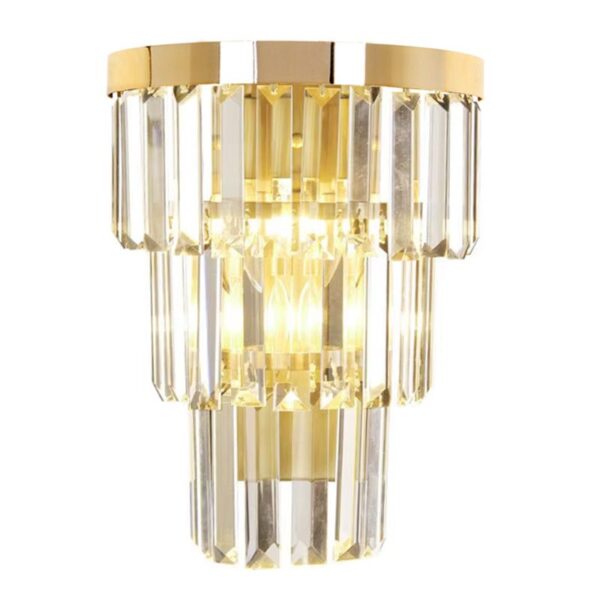 Lampa kryształowa kinkiet APP1535-1W Złota