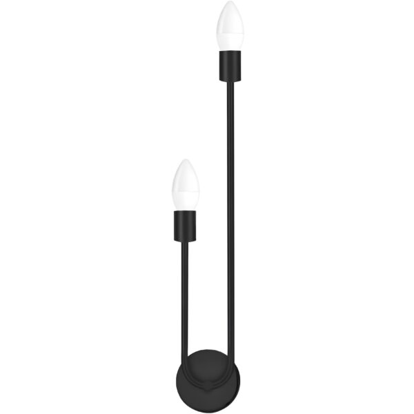 LAMPA ŚCIENNA KINKIET APP1147-2W czarna