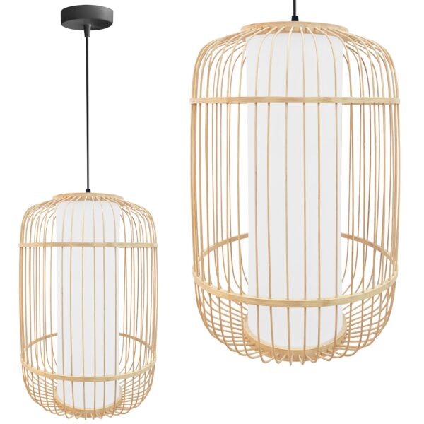 LAMPA WISZĄCA BAMBUSOWA APP1626-1CP