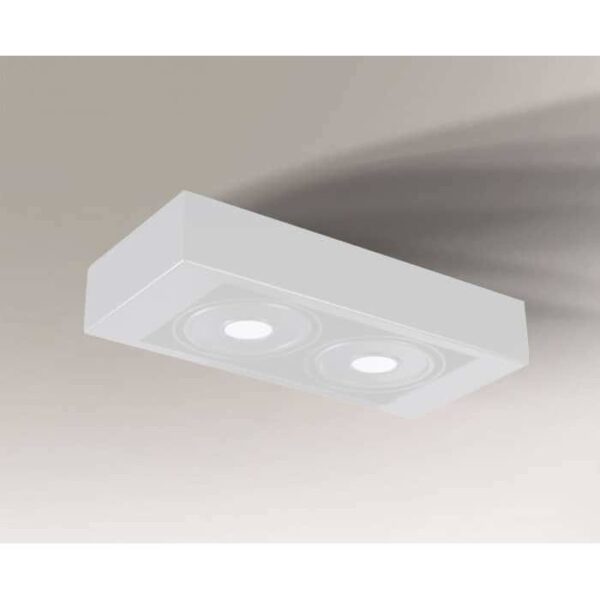 Lampa sufitowa nowoczesna Antigo KOGA IL 2 – biała, LED, 3000 K – 7199