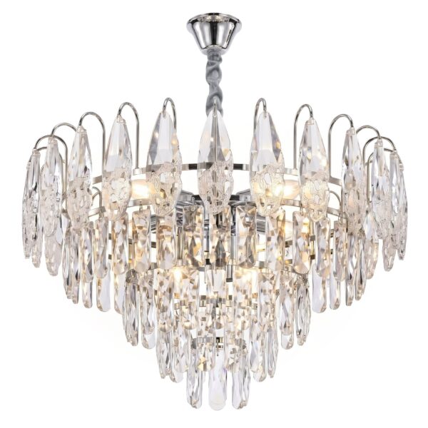 Lampa Wisząca z Kryształami SWE079-CP 50cm Chrom
