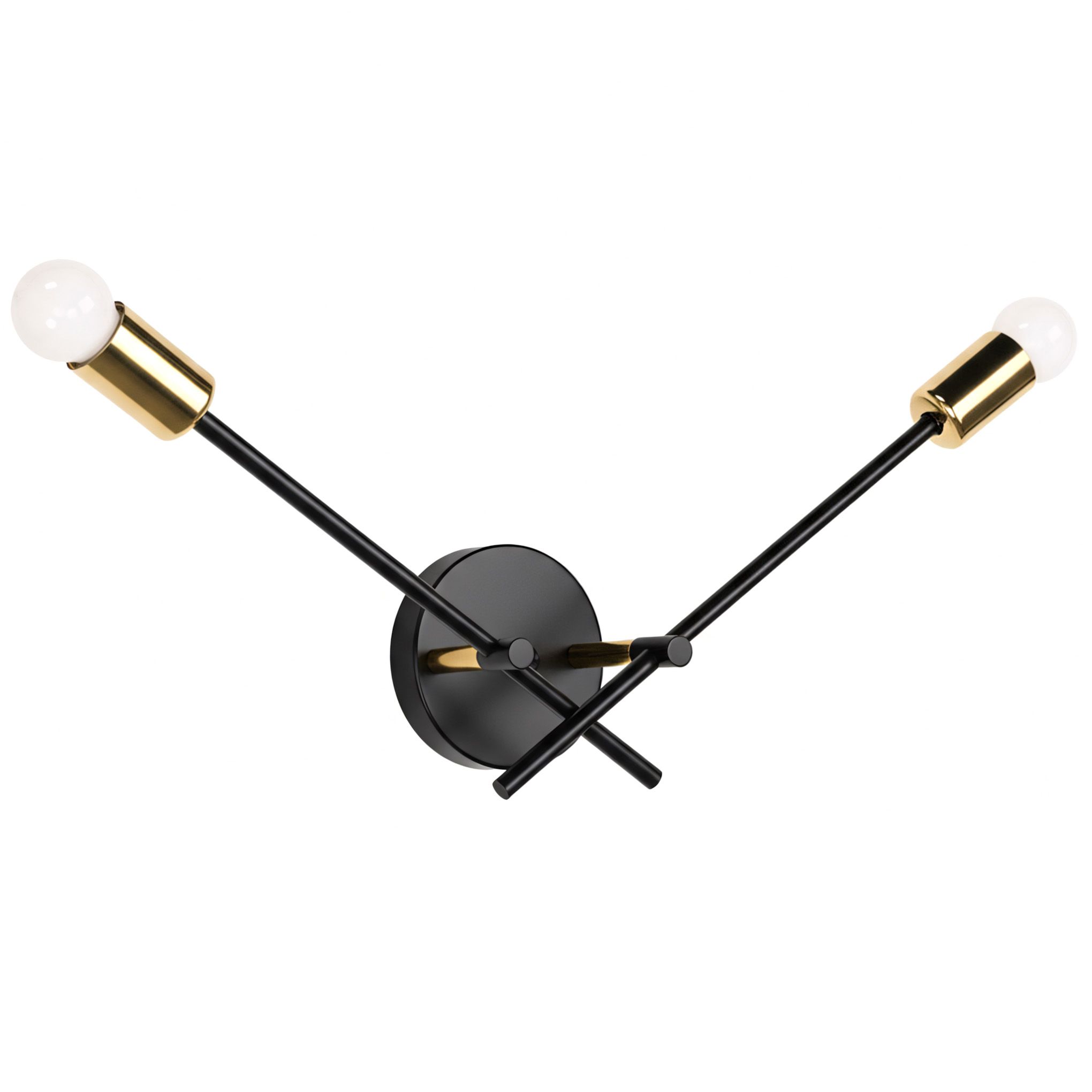 LAMPA ŚCIENNA KINKIET APP1119-2W Czarna