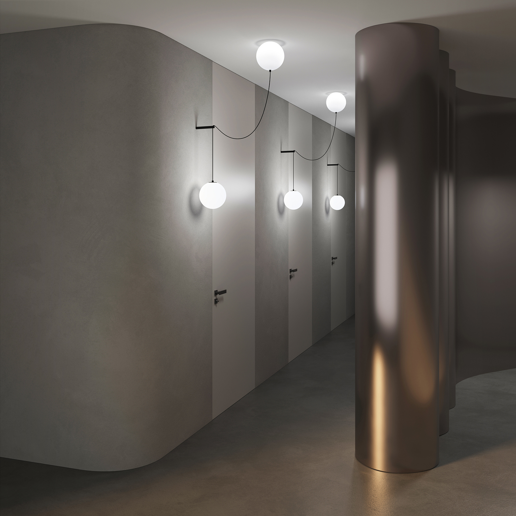 Lampa wisząca nowoczesna TWINS MOD427PL-L20B3K1, czarno-biała, LED 20 W 3000 K – Maytoni - obrazek 5