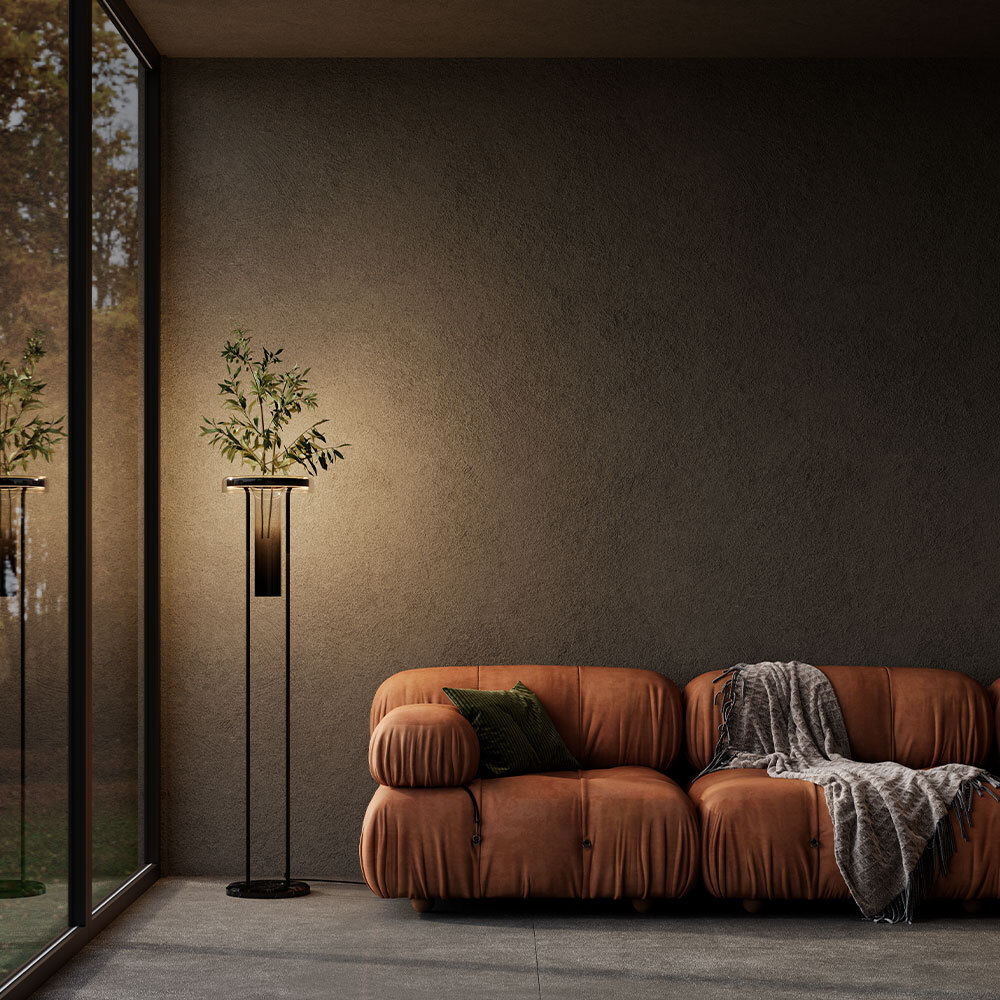 Lampa podłogowa nowoczesna IKEBANA MOD463FL-L24B3K, czarno-dymiona, LED 24 W 3000 K – Maytoni - obrazek 5