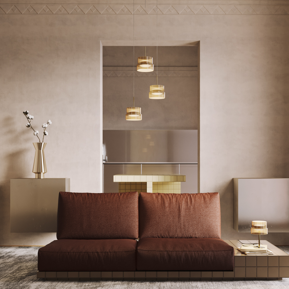 Lampa wisząca nowoczesna SCALA MOD496PL-L33BZK, brązowa / koniakowa, LED 33 W 3000 K – Maytoni - obrazek 4