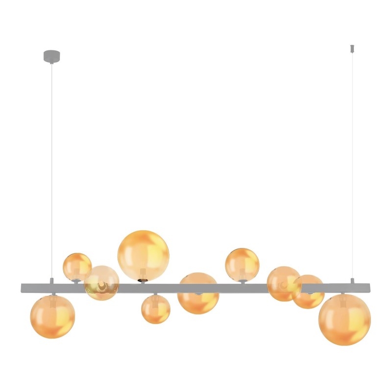 Zestaw kloszy BUBBLES 10 AZ6454, bursztynowy – AZzardo
