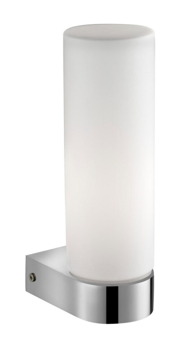 Kinkiet minimalistyczny Luces Exclusivas LETICIA, srebrno-biały, 1 × E14, szer. 5 cm – LE42437