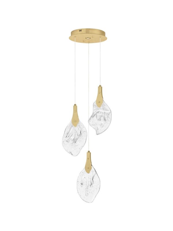 Lampa wisząca nowoczesna Luces Exclusivas ADEJE, złota, LED 10 W 3000 K, Ø 30,5 cm – LE45701