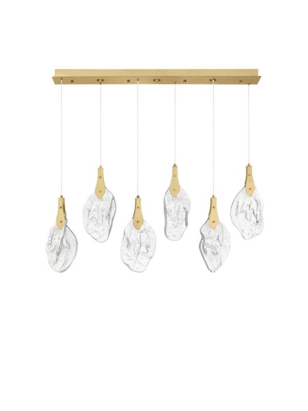 Lampa wisząca nowoczesna Luces Exclusivas ADEJE, złota, LED 24 W 3000 K, szer. 20 cm – LE45703