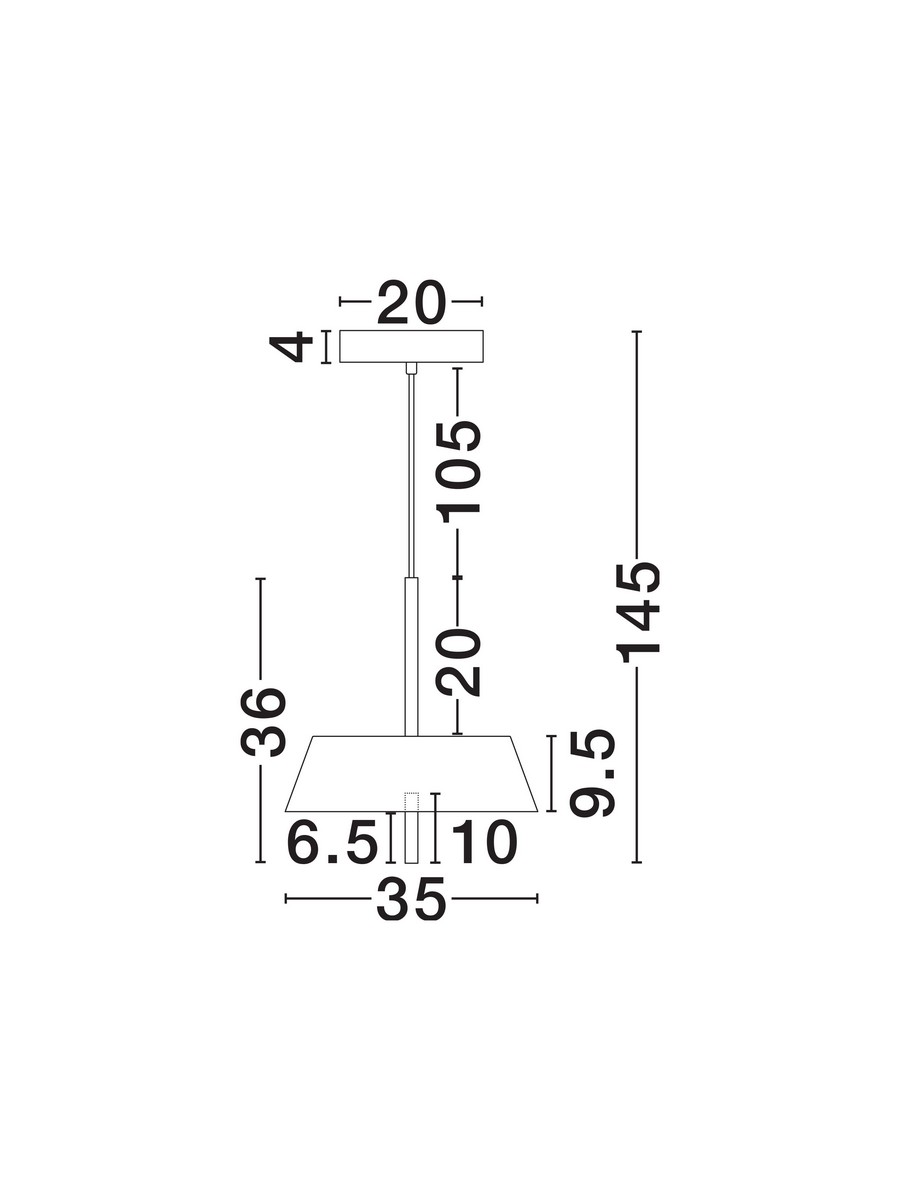 Lampa wisząca nowoczesna Luces Exclusivas AGUILA, czarna, LED 32 W 3000 K, Ø 45 cm – LE45706 - obrazek 5