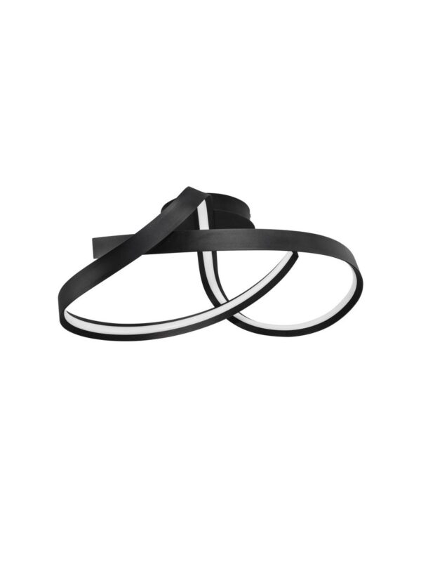 Plafon nowoczesny Luces Exclusivas ALAGON, czarny, LED 47 W, Ø 60 cm – LE45713