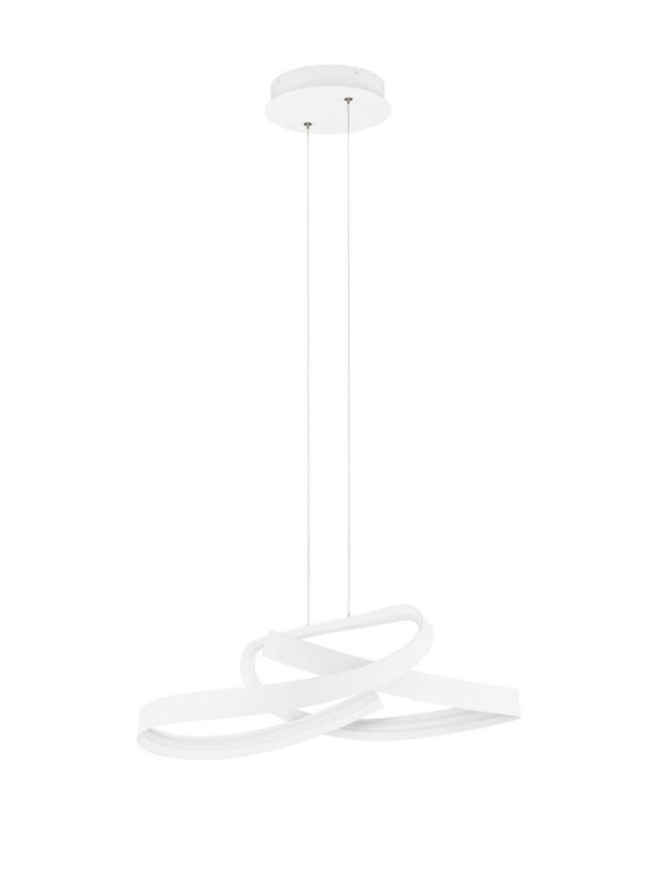 Lampa wisząca nowoczesna Luces Exclusivas ALAGON, biała, LED 47 W, Ø 60 cm – LE45714