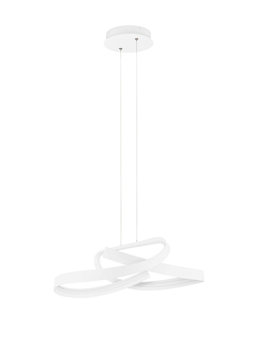Lampa wisząca nowoczesna Luces Exclusivas ALAGON, biała, LED 47 W, Ø 60 cm – LE45714