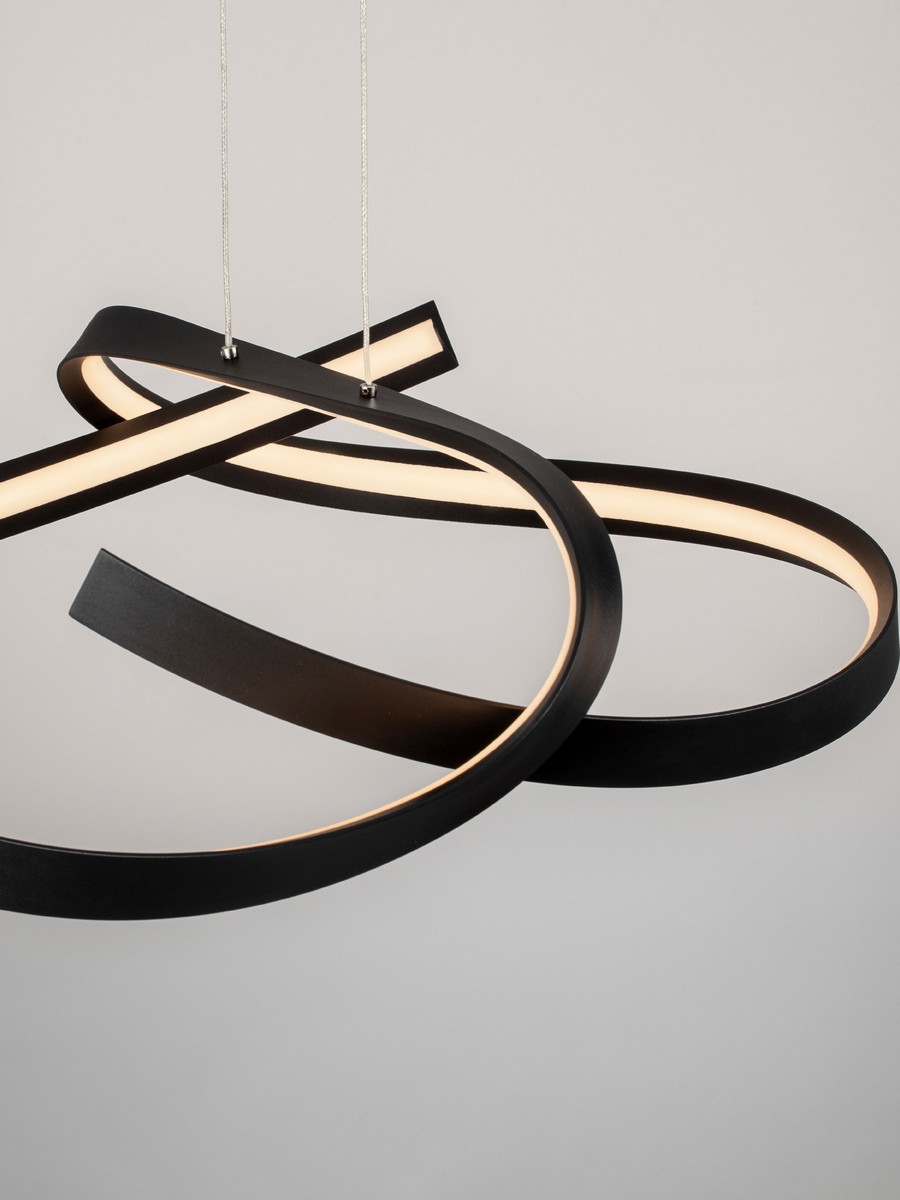 Lampa wisząca nowoczesna Luces Exclusivas ALAGON, czarna, LED 47 W, Ø 60 cm – LE45715 - obrazek 4
