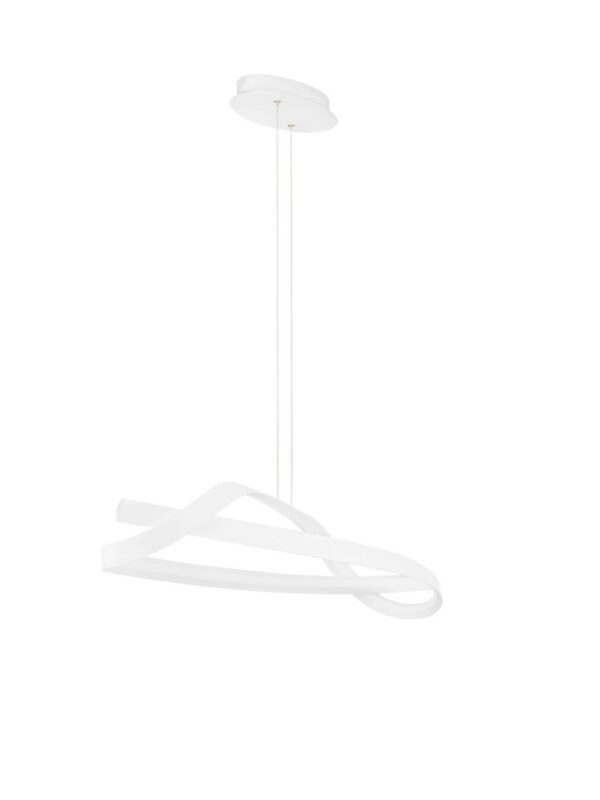 Lampa wisząca nowoczesna Luces Exclusivas ALAGON, biała, LED 47 W, szer. 36 cm – LE45716
