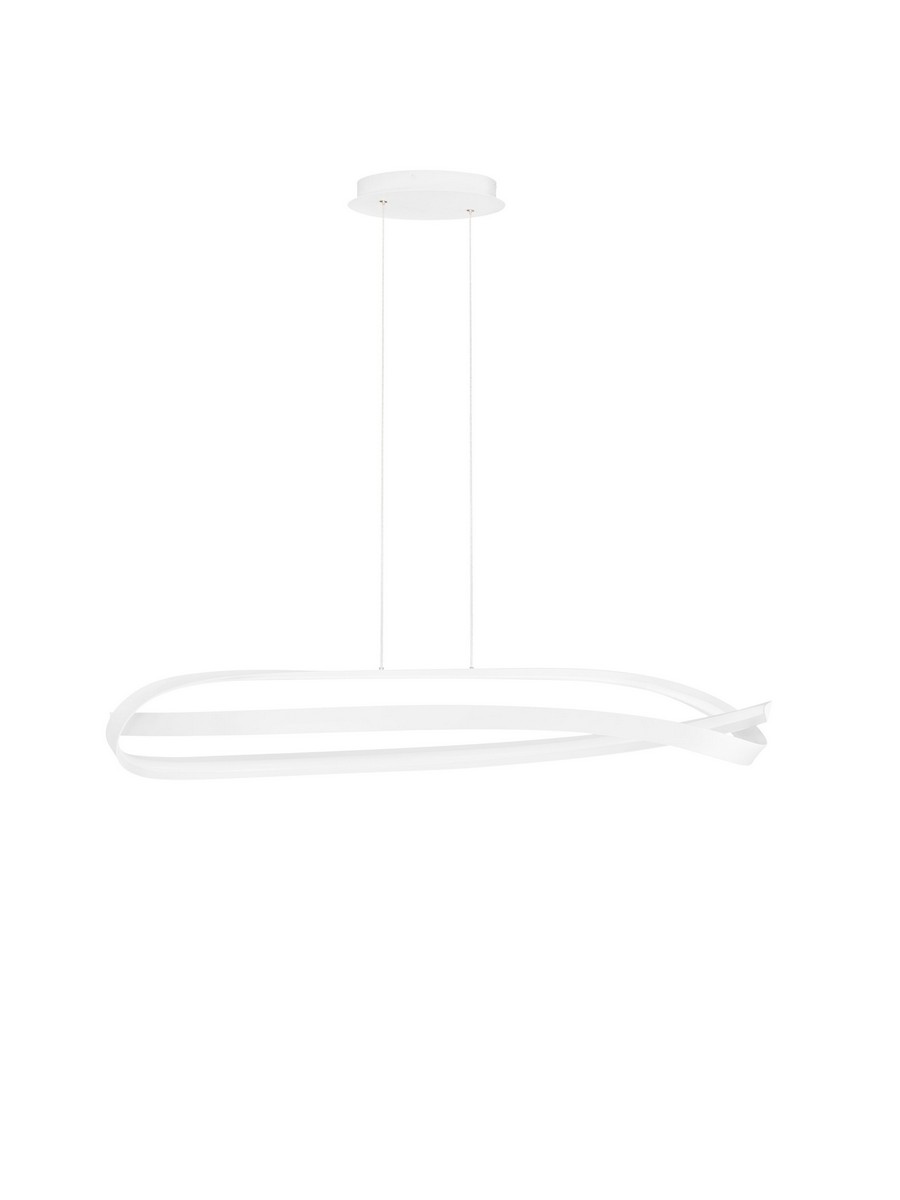 Lampa wisząca nowoczesna Luces Exclusivas ALAGON, biała, LED 47 W, szer. 36 cm – LE45716 - obrazek 2