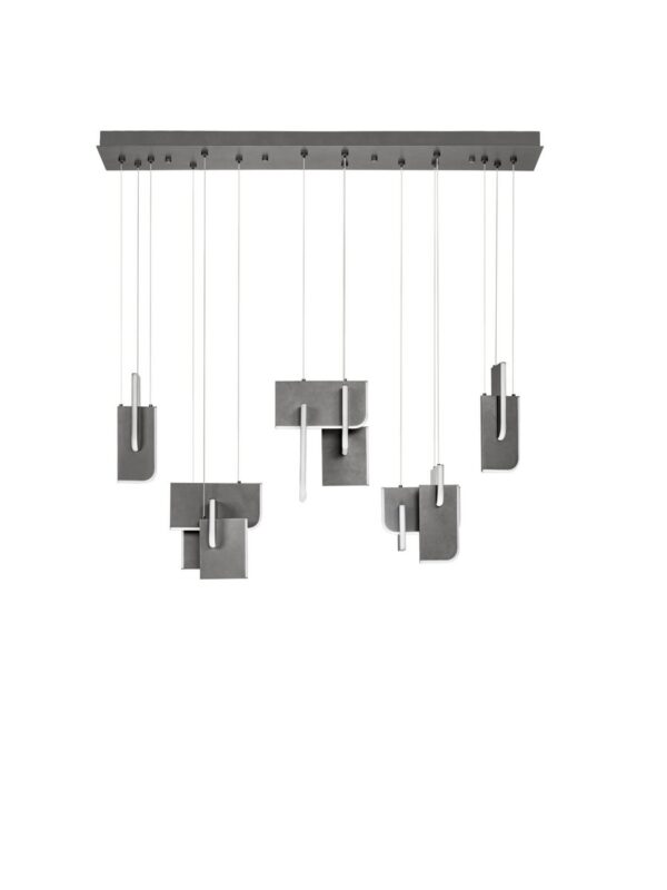 Lampa wisząca nowoczesna Luces Exclusivas ALBAIDA, antracytowa, LED 20 W 3000 K, szer. 25 cm – LE45726