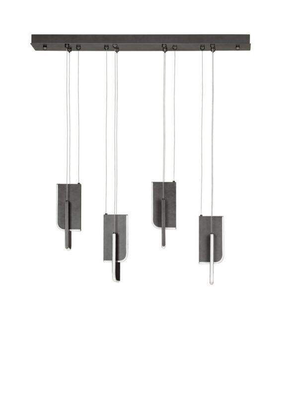 Lampa wisząca nowoczesna Luces Exclusivas ALBAIDA, antracytowa, LED 36 W 3000 K, szer. 14 cm – LE45728