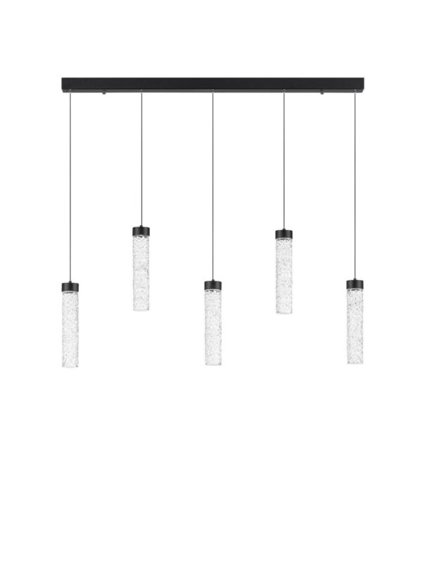 Lampa wisząca nowoczesna Luces Exclusivas ALBAL, czarna, LED 20 W 3000 K, szer. 6 cm – LE45733