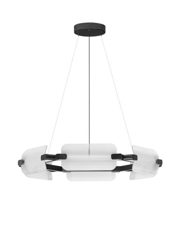 Lampa wisząca nowoczesna Luces Exclusivas ALBERI, czarna, LED 48 W 3000 K, Ø 81,5 cm – LE45737