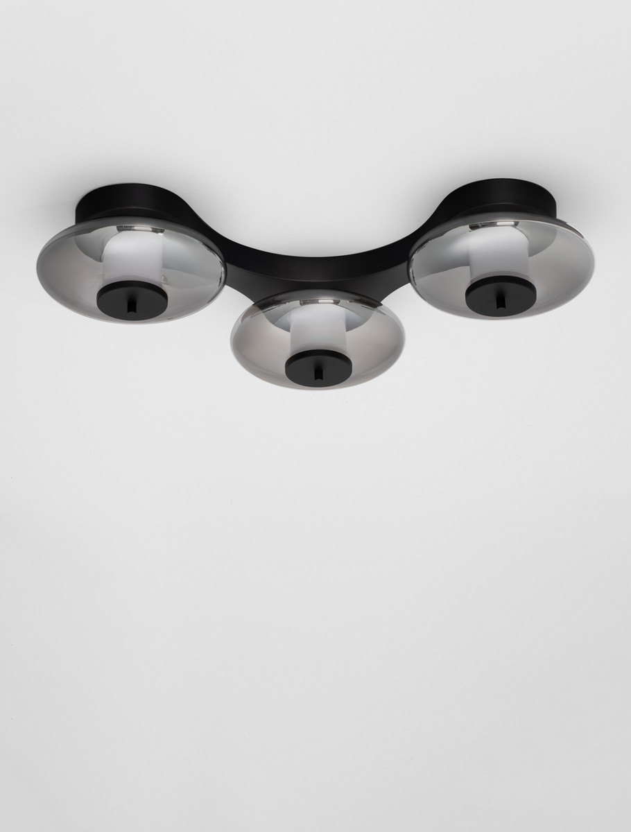 Plafon nowoczesny Luces Exclusivas ALBESA, czarny, LED 24 W 3000 K, szer. 46 cm – LE45738 - obrazek 2