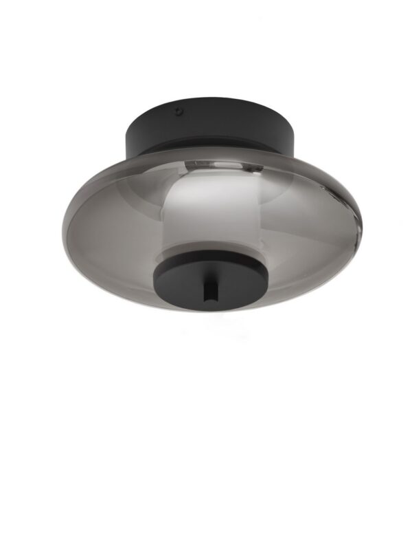 Plafon nowoczesny Luces Exclusivas ALBESA, czarny, LED 8 W 3000 K, Ø 26 cm – LE45739
