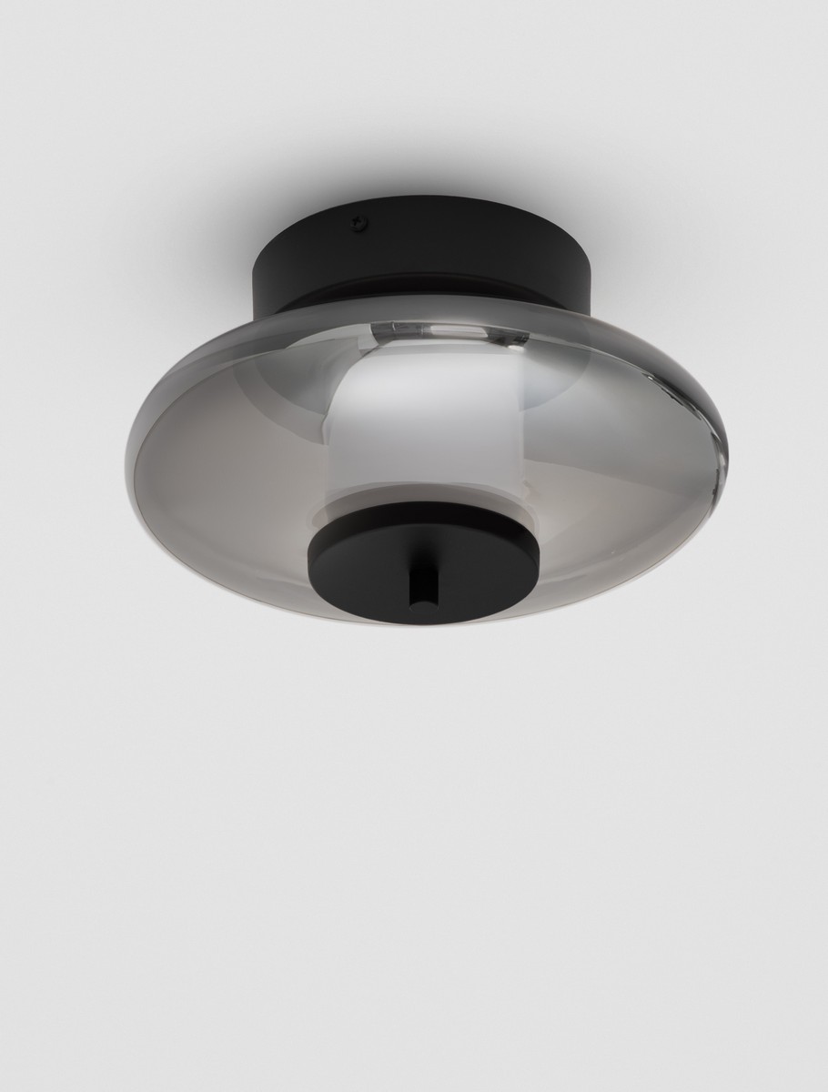 Plafon nowoczesny Luces Exclusivas ALBESA, czarny, LED 8 W 3000 K, Ø 26 cm – LE45739 - obrazek 2