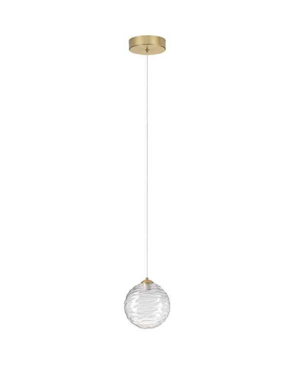 Lampa wisząca nowoczesna Luces Exclusivas ALBORA, złota, LED 5 W 2700 K, Ø 14,6 cm – LE45741