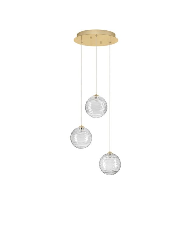 Lampa wisząca nowoczesna Luces Exclusivas ALBORA, złota, LED 12 W 2700 K, Ø 36,5 cm – LE45743