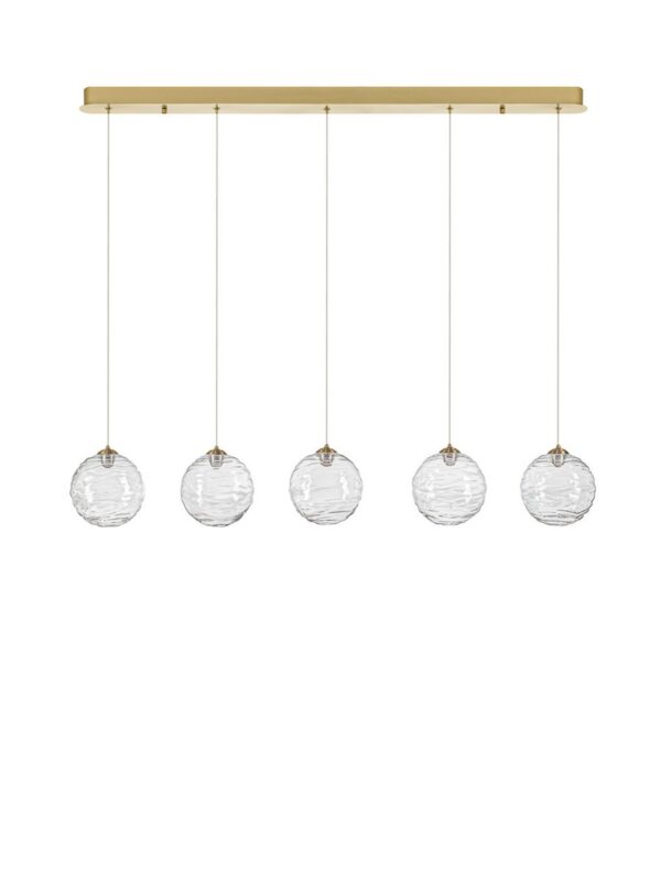 Lampa wisząca nowoczesna Luces Exclusivas ALBORA, złota, LED 20 W 2700 K, szer. 8 cm – LE45747